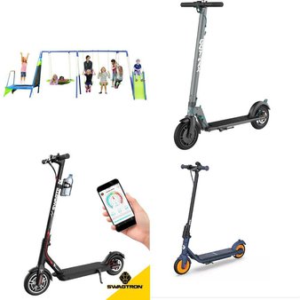 6 Pallets – 98 Pcs – Powered, Vehicles, Trains & RC, Outdoor Play, Trampolines – Customer Returns – Razor, Adventure Force, New Bright, Jetson