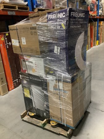 1 Pallet – 9 Pcs – Air Conditioners – Mixed Conditions – Keystone, LG, Frigidaire, LG Electronics