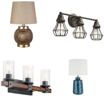 Pallet – 22 Pcs – Lighting & Light Fixtures – Customer Returns – Kichler, Allen & Roth, Project Source