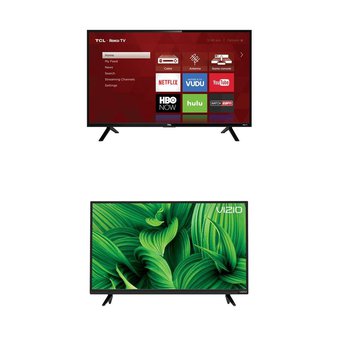 3 Pcs – LED/LCD TVs (28″ – 40″) – Refurbished (GRADE A) – TCL, VIZIO