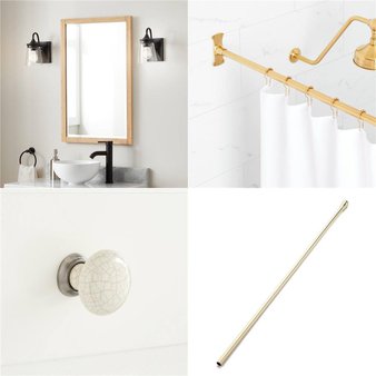 Pallet – 66 Pcs – Bath, Unsorted, Decor, Kitchen & Dining – Open Box Like New – Signature Hardware