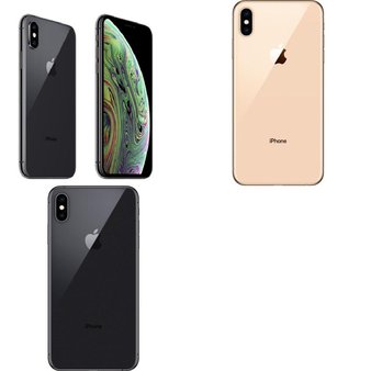 6 Pcs – Apple iPhone Xs Max – Refurbished (GRADE B – Unlocked) – Models: MT5G2LL/A, MT5D2LL/A, MT5C2LL/A