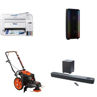 Pallet – 25 Pcs – Portable Speakers, All-In-One, Receivers, CD Players, Turntables, Inkjet – Customer Returns – Onn, EPSON, HP, Samsung