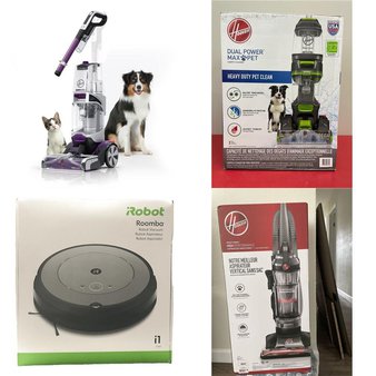 Pallet – 17 Pcs – Vacuums – Customer Returns – Hoover, iRobot, Shark