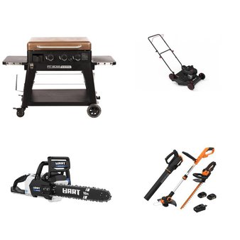 CLEARANCE! Pallet – 8 Pcs – Hedge Clippers & Chainsaws, Grills & Outdoor Cooking, Patio & Outdoor Lighting / Decor, Trimmers & Edgers – Customer Returns – Hyper Tough, Pit Boss, Mm, Worx