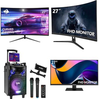 Pallet – 11 Pcs – Monitors, Portable Speakers, Powered – Customer Returns – Moukey, CRUA, Laeflaek, Z-Edge