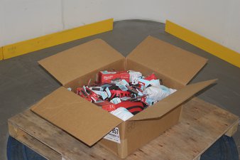 Box – 112 Pcs – Tool Accessories, Hardware – Untested Customer Returns – Milwaukee, Builders World Wholesale Distribution, Empire Level