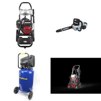 Pallet – 13 Pcs – Power Tools, Pressure Washers – Customer Returns – Hyper Tough, Simpson, Hart, Goodyear