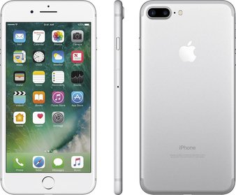 5 Pcs – Apple iPhone 7 Plus 128GB Silver LTE Cellular AT&T MN492LL/A – Refurbished (GRADE B – Unlocked – White Box) – Smartphones