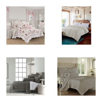 3 Pallets – 728 Pcs – Curtains & Window Coverings, Decor, Bath, Sheets, Pillowcases & Bed Skirts – Mixed Conditions – Sun Zero, Madison Park, Eclipse, HOME EXPRESSIONS