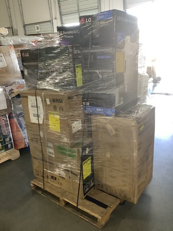 6 Pallets – 129 Pcs – Air Conditioners, Vacuums, Rugs & Mats, Curtains & Window Coverings – Untested Customer Returns – Walmart