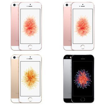 5 Pcs – Apple iPhone SE – Refurbished (GRADE A – Unlocked) – Models: 3C718LL/A, 3A850LL/A, MLY32LL/A, MLLL2LL/A