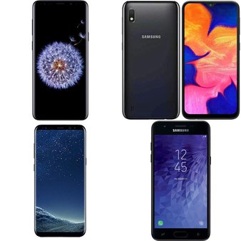 6 Pcs – Samsung Smartphones – Tested NOT WORKING – Models: STSAG960U1CP, SM-960F/DS, SM-G955UZVAATT, SM-A102U