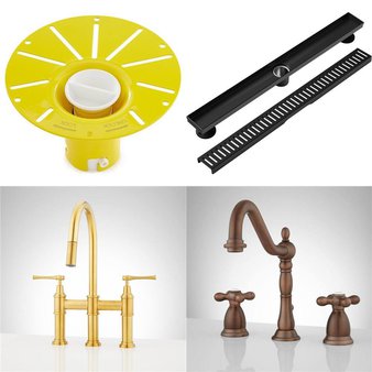 DAILY DEAL! Pallet – 68 Pcs – Kitchen & Bath Fixtures – Customer Returns – Signature Hardware, WEBANG, Pfister