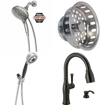 Pallet – 21 Pcs – Kitchen & Bath Fixtures – Customer Returns – Moen, Delta Faucet, Delta, Keeney