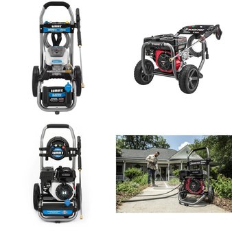 Pallet – 7 Pcs – Pressure Washers, Hardware – Customer Returns – Hart, Black Max, Swiss Madison