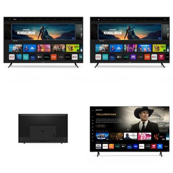 3 Pallets – 20 Pcs – LED/LCD TVs – Refurbished (GRADE A, GRADE B) – VIZIO, Onn