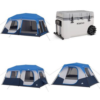CLEARANCE! Pallet – 14 Pcs – Camping & Hiking – Customer Returns – Ozark Trail, Igloo