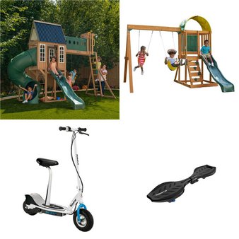 Friday Deals! 3 Pallets – 42 Pcs – Powered, Outdoor Play, Pools & Water Fun, Vehicles – Untested Customer Returns – Razor, Razor Power Core, KidKraft, Hover-1