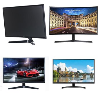 Pallet – 43 Pcs – Monitors, Portable Speakers, Speakers – Damaged / Missing Parts / Tested NOT WORKING – Onn, Samsung, LG, QFX