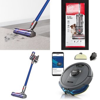 Pallet – 10 Pcs – Vacuums – Damaged / Missing Parts / Tested NOT WORKING – Hoover, Dyson, Shark
