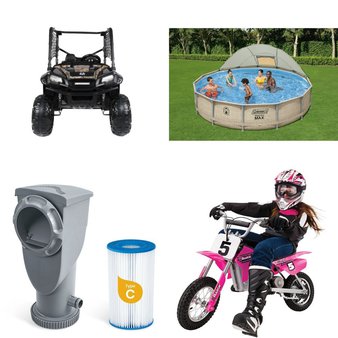 FLASH SALE! 4 Pallets – 21 Pcs – Pools & Water Fun, Vehicles, Outdoor Sports – Untested Customer Returns – Walmart
