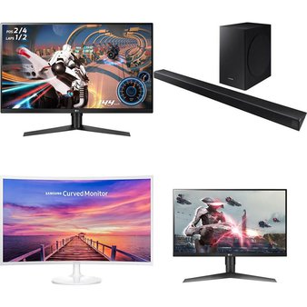 Pallet – 40 Pcs – Powered, Monitors, Audio Headsets – Damaged / Missing Parts / Tested NOT WORKING – Jetson, Samsung, PDP, LG