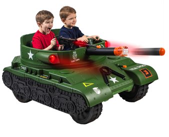 Pallet – Action Wheels 24 Volt Thunder Tank Ride-On With Working Cannon and Rotating Turret – Customer Returns