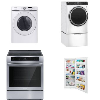 4 Pcs – Laundry – Open Box Like New, Like New – Frigidaire, Samsung, GE