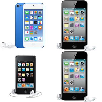 17 Pcs – Salvage Apple iPods – Models: MC540LL/A, MC786LL/A, ME949LL/A, MC008LL/A