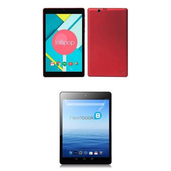 16 Pieces of Nextbook Ares NXA8QC116R 8″ Tablet 16GB Red, Nextbook NXAQC116 Ares 8″ 16GB Black Android Tablet Tablets & eReaders GRADE C Refurbished