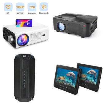 Pallet – 43 Pcs – DVD & Blu-ray Players, Projector, Speakers, Portable Speakers – Customer Returns – Onn, VANKYO, onn., Philips