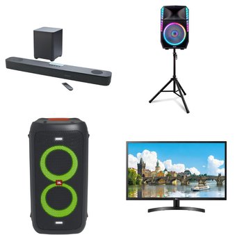 Pallet – 16 Pcs – Speakers, Portable Speakers, Monitors – Customer Returns – Onn, ION Total, ION Audio, JBL