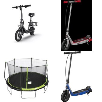 Pallet – 9 Pcs – Powered, Trampolines – Customer Returns – Razor, Jetson, Razor Power Core, Bounce Pro