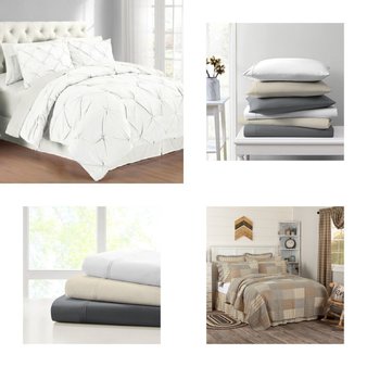 CLEARANCE! 3 Pallets – 431 Pcs – Rugs & Mats, Curtains & Window Coverings, Blankets, Throws & Quilts, Bedding Sets – Mixed Conditions – Unmanifested Home, Window, and Rugs, Unmanifested Bedding, Madison Park, Eclipse