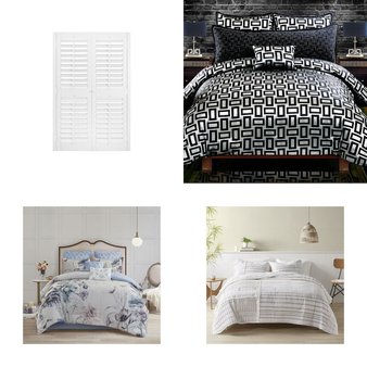 3 Pallets – 200 Pcs – Curtains & Window Coverings, Bedding Sets, Rugs & Mats, Sheets, Pillowcases & Bed Skirts – Like New or New Customer Returns – JC Penney