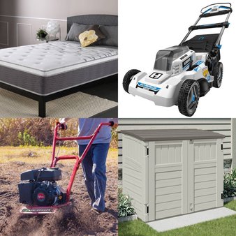 CLEARANCE! Pallet – 17 Pcs – Storage & Organization, Mowers, Hand Tools, Mattresses – Overstock – Hyper Tough, BestOffice, GreenWorks
