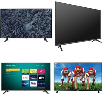 1 Pallet – 16 Pcs – TVs – Tested Not Working (Cracked Display) – HISENSE, TCL, RCA, LG