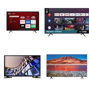 15 Pcs – LED/LCD TVs – Refurbished (GRADE A) – TCL, Samsung, HISENSE, SHARP
