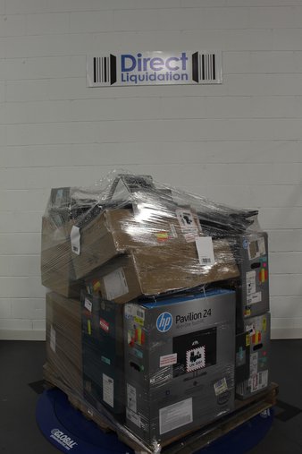 Pallet – 25 Pcs – Desktop Computers – Salvage – HP, EVOO, UNBRANDED, DELL