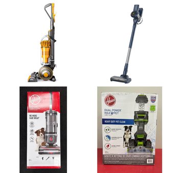 Pallet – 14 Pcs – Vacuums – Damaged / Missing Parts / Tested NOT WORKING – Hoover, Bissell, Shark, Dyson