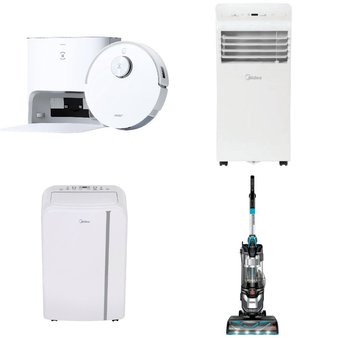 Pallet – 20 Pcs – Vacuums, Air Conditioners – Open Box Customer Returns – Bissell, Dirt Devil, Tineco, Midea