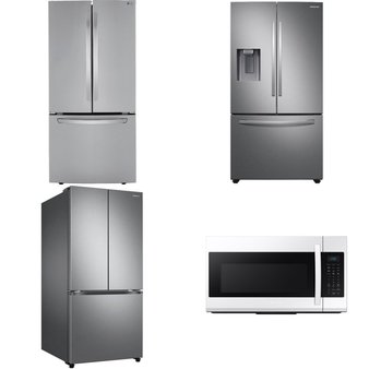 4 Pcs – Refrigerators – New – Samsung, LG