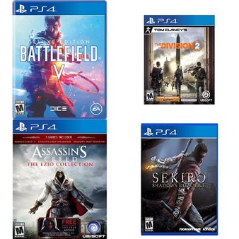 78 Pcs – Sony Video Games – New, New Damaged Box, Used – Assassin’s Creed The Ezio Collection – PlayStation, Tom Clancy’s The Division 2 (PS4), Hitman 2 (PS4), Sekiro Shadows Die Twice (PS4)
