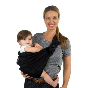 28 Pcs – Balboa Baby Dr. Sears Adjustable Sling – Signature Black – New – Retail Ready