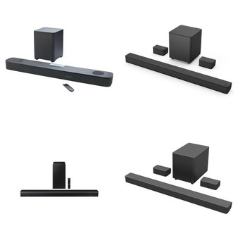 Pallet – 30 Pcs – Speakers – Damaged / Missing Parts / Tested NOT WORKING – Samsung, onn., VIZIO, Onn