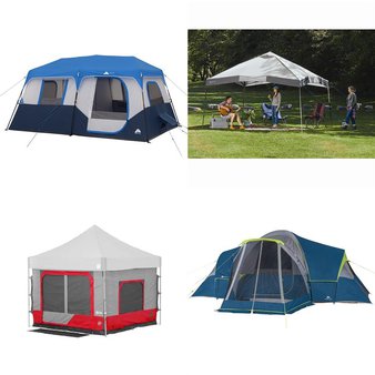 Pallet – 17 Pcs – Camping & Hiking – Customer Returns – Ozark Trail, Igloo, Bounty Hunter, E-Z UP