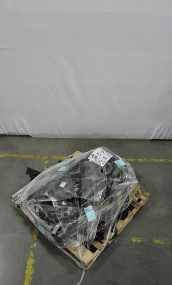 Pallet – Skywalker Trampolines SWTCS1500 15′ Square Trampoline and Enclosure, blue – Trampolines – Tested NOT WORKING – Skywalker Trampolines