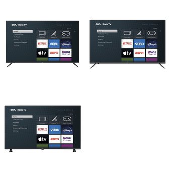 1 Pallet – 12 Pcs – Refurbished TVs – LED & LCD – Walmart