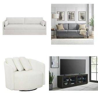 CLEARANCE! Pallet – 19 Pcs – TV Stands, Wall Mounts & Entertainment Centers, Living Room, Office, Mattresses – Overstock – Mainstays, Better Homes & Gardens, Beautiful By Drew Barrymore